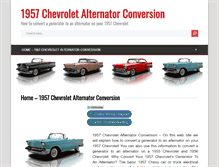 Tablet Screenshot of 1957-chevrolet-alternator-conversion.com